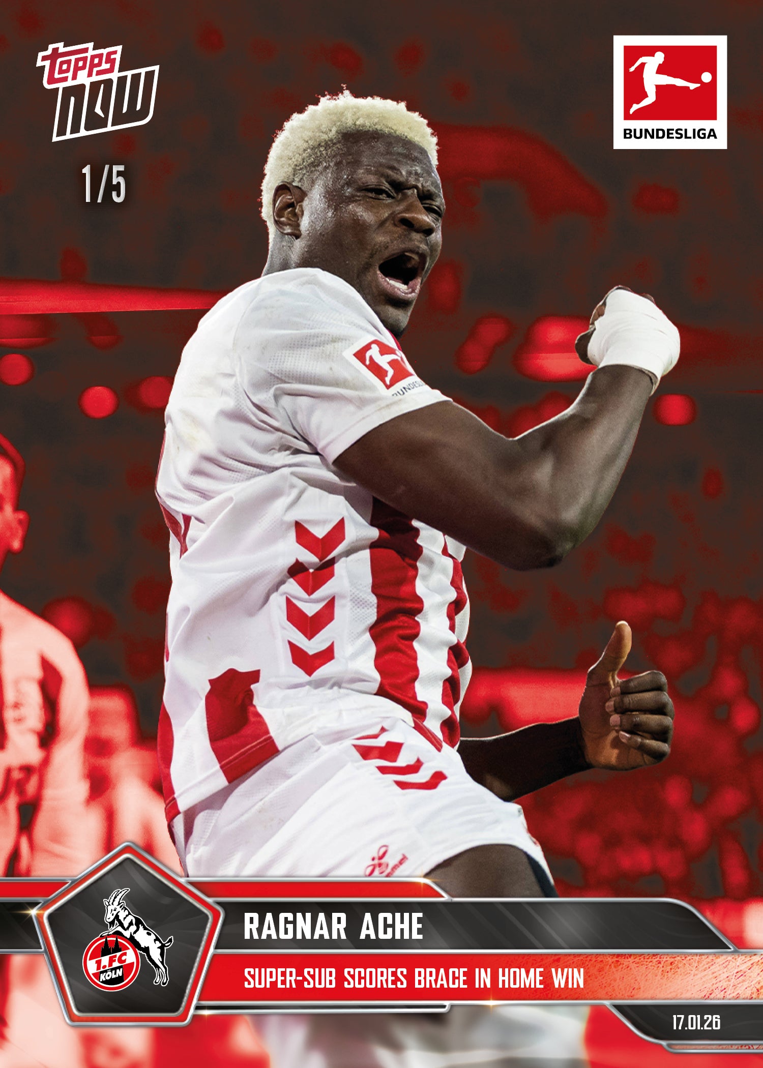 Ragnar Ache - 2025-26 Bundesliga Topps NOW - Card 101 - PR: 323 - Image 3