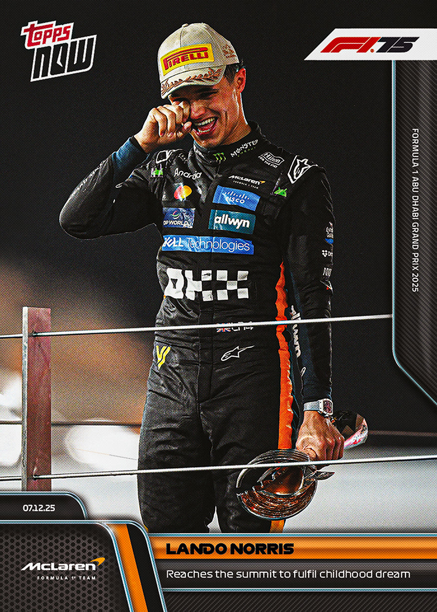 Lando Norris - 2025 Formula 1 Topps NOW - Card 87 - PR: 6698
