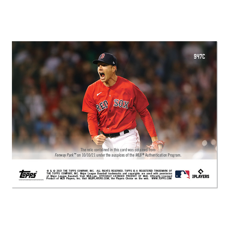Game-used Ball Relic # to 1 - Nick Pivetta - 2021 MLB TOPPS NOW Card 947C - Image 2