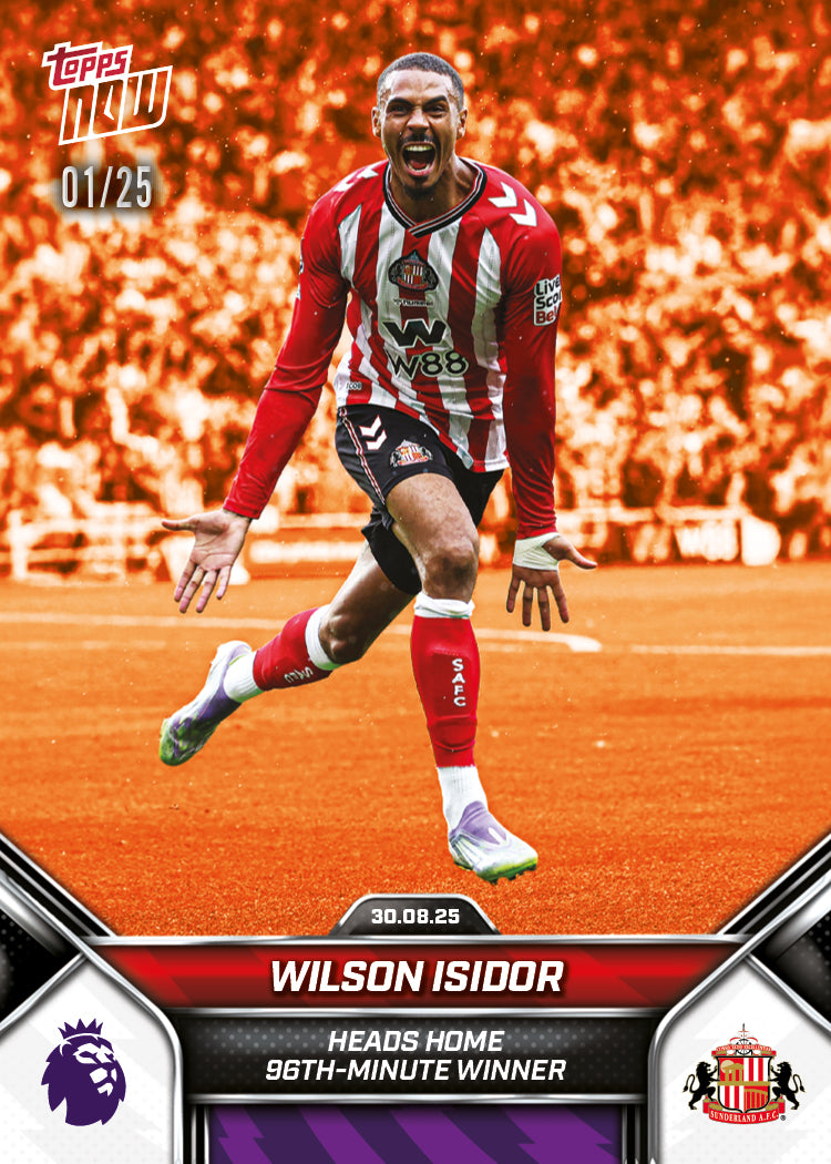 Wilson Isidor - 2025-26 Premier League Topps NOW - Card 13 - PR: 989 - Image 5