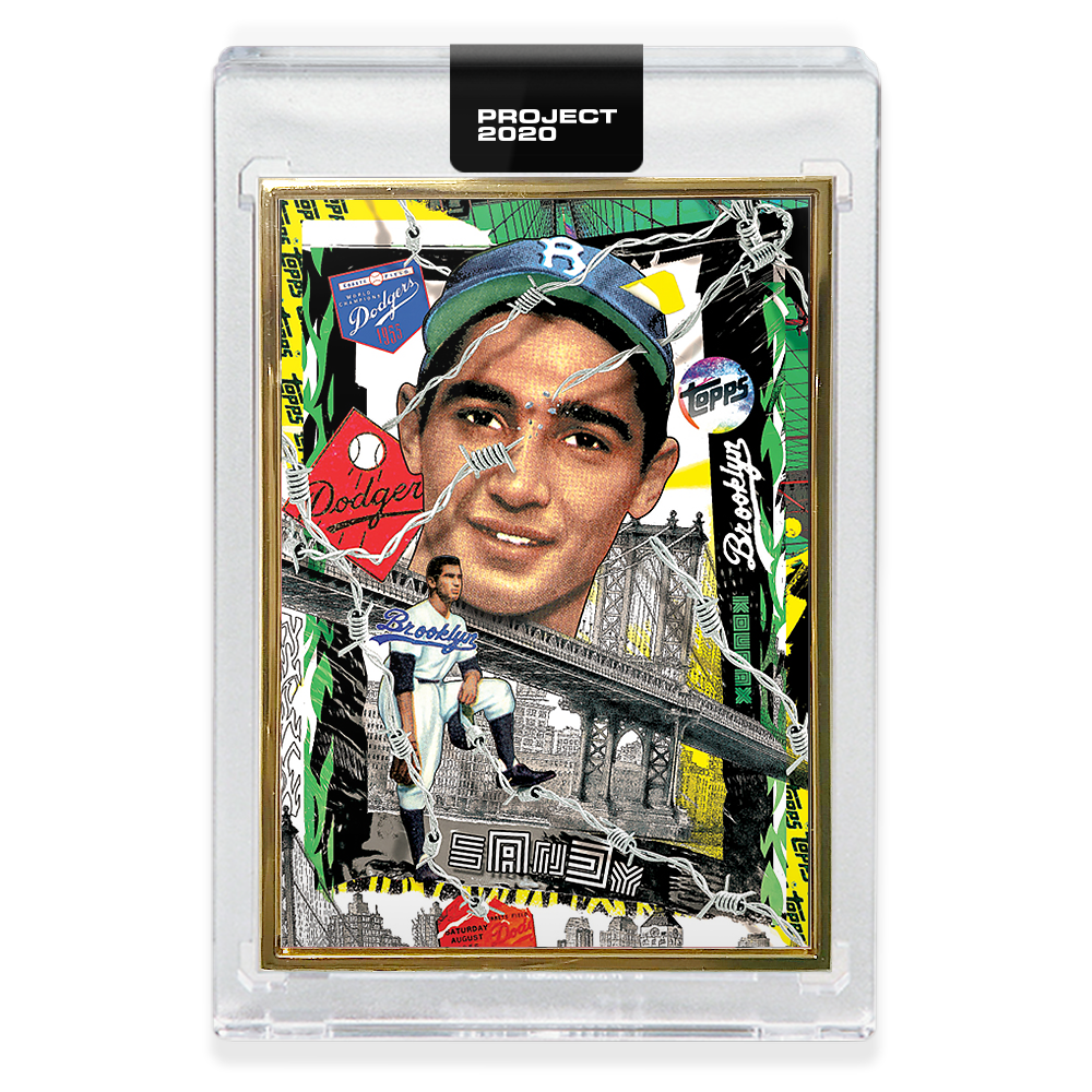 Alternative view of Topps PROJECT 2020 Card 99 - 1955 Sandy Koufax by Tyson Beck - Print Run: 21535