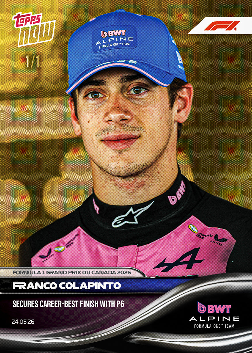 Franco Colapinto - 2026 Formula 1 Topps NOW - Card 31 - PR: 1187 - Image 2