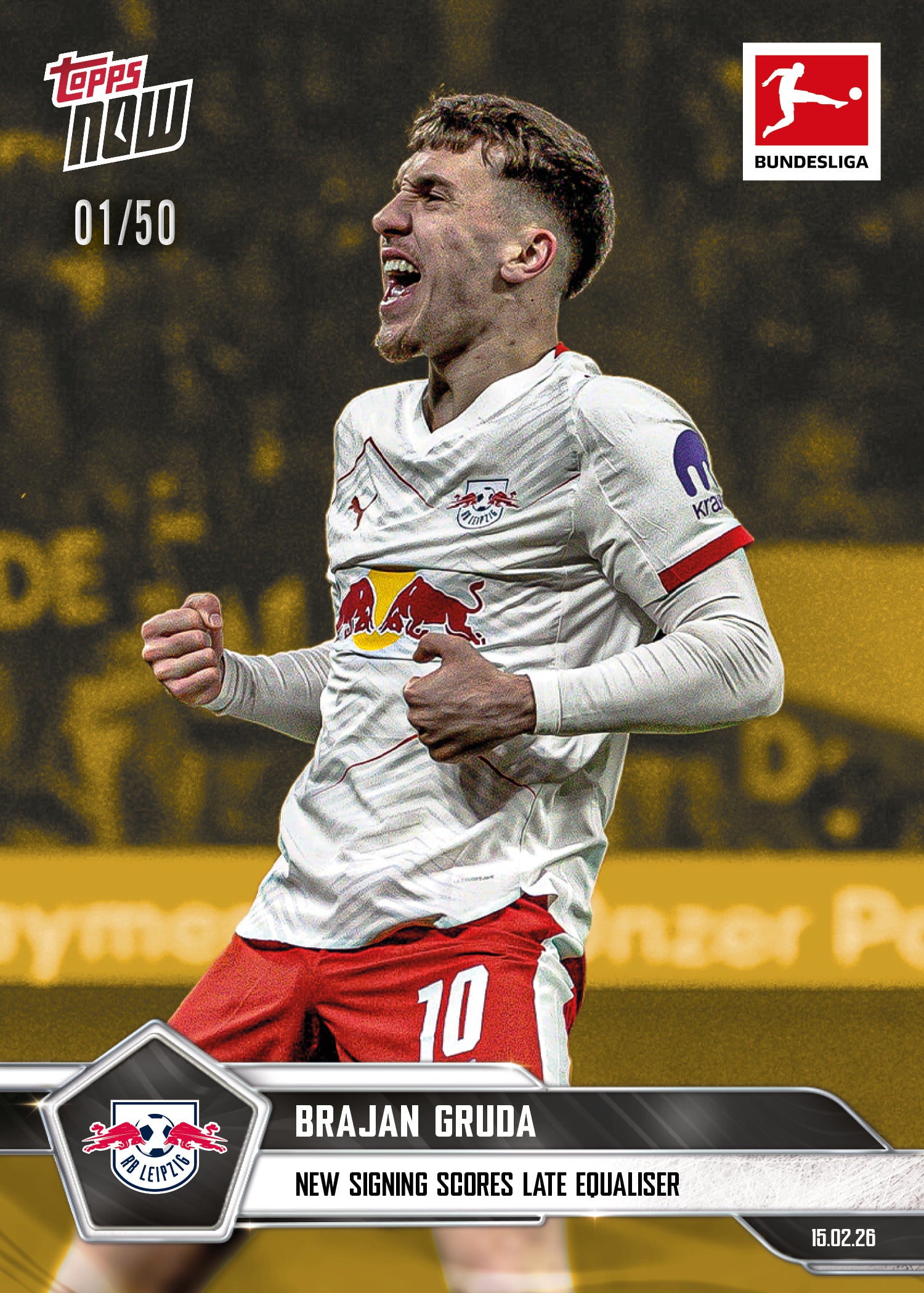 Brajan Gruda - 2025-26 Bundesliga Topps NOW - Card 127 - PR: 203 - Image 6