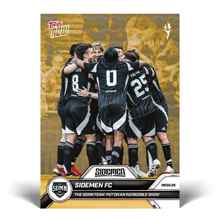 Sidemen FC - 2025 Sidemen Charity Match Topps NOW Card 18 - PR: 539 - Image 2
