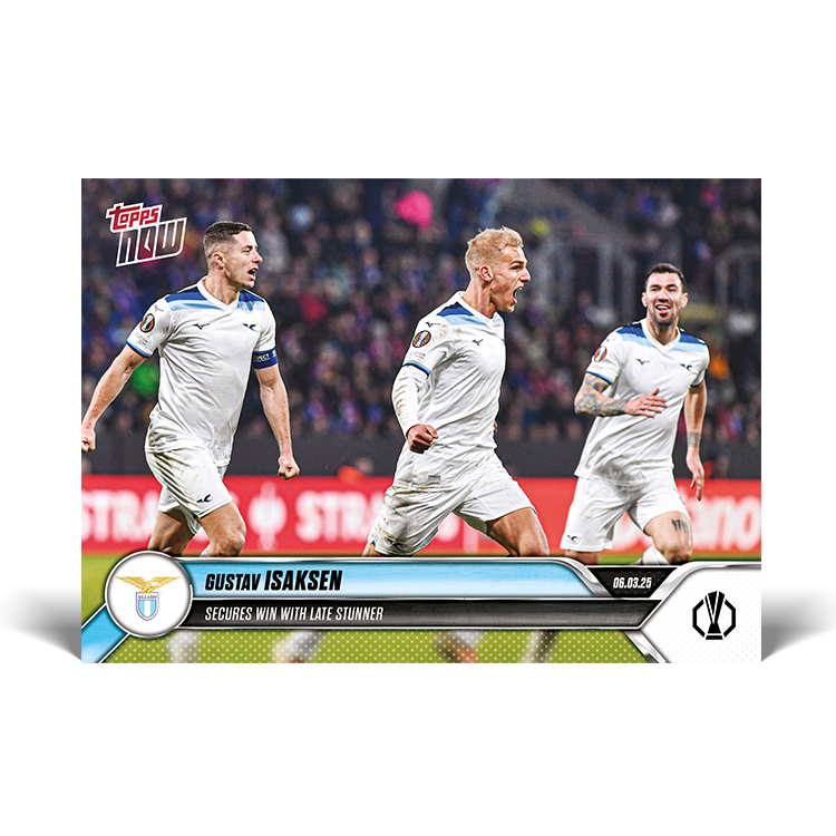 Gustav Isaksen - 2024-25 UEL Topps NOW Card 20 - PR: 93