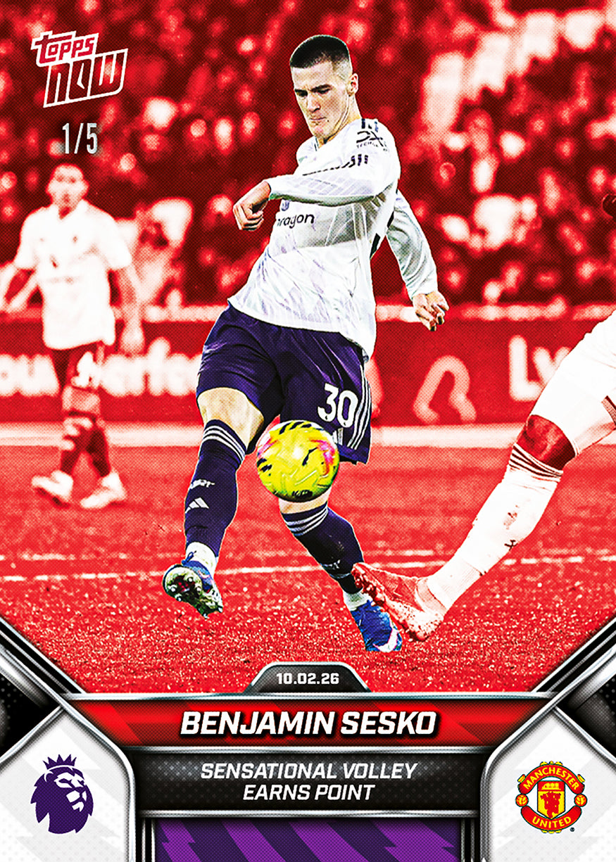 Benjamin Sesko - 2025-26 Premier League Topps NOW - Card 137 - PR: 462 - Image 3