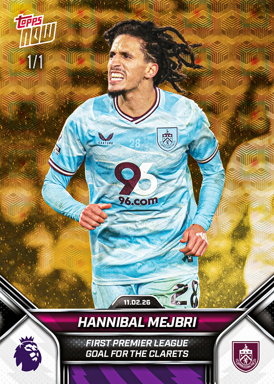 Hannibal Mejbri - 2025-26 Premier League Topps NOW - Card 139 - PR: 119 - Image 2