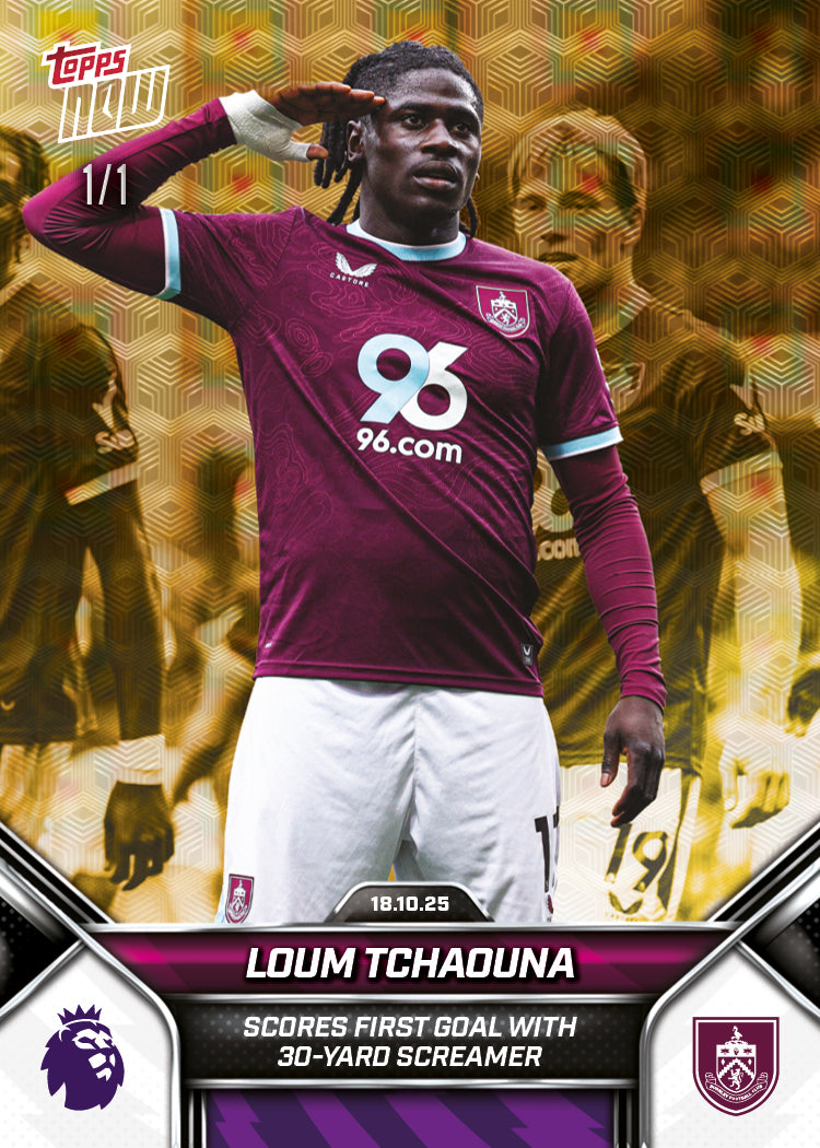 Loum Tchaouna - 2025-26 Premier League Topps NOW - Card 38 - PR: 214 - Image 2
