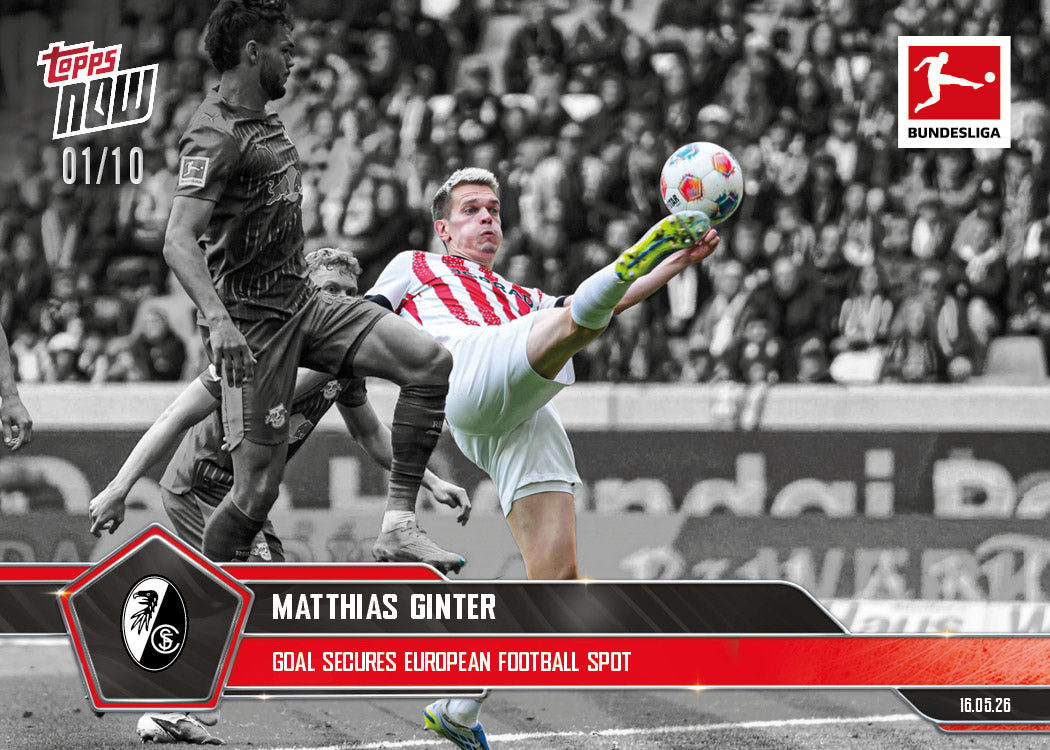 Matthias Ginter - 2025-26 Bundesliga Topps NOW - Card 198 - PR: 166 - Image 4