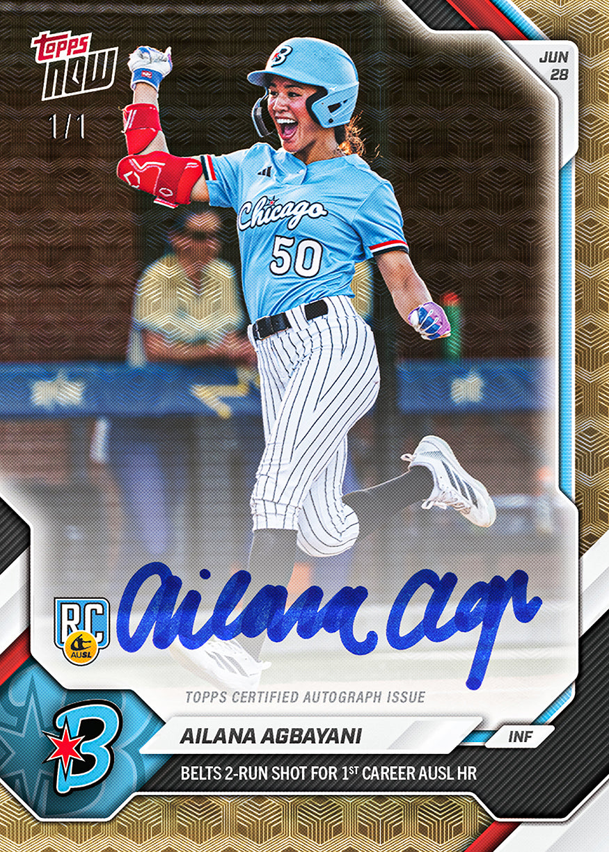 Ailana Agbayani - 2026 AUSL Topps NOW - Card 23 - PR: 1228 - Image 2