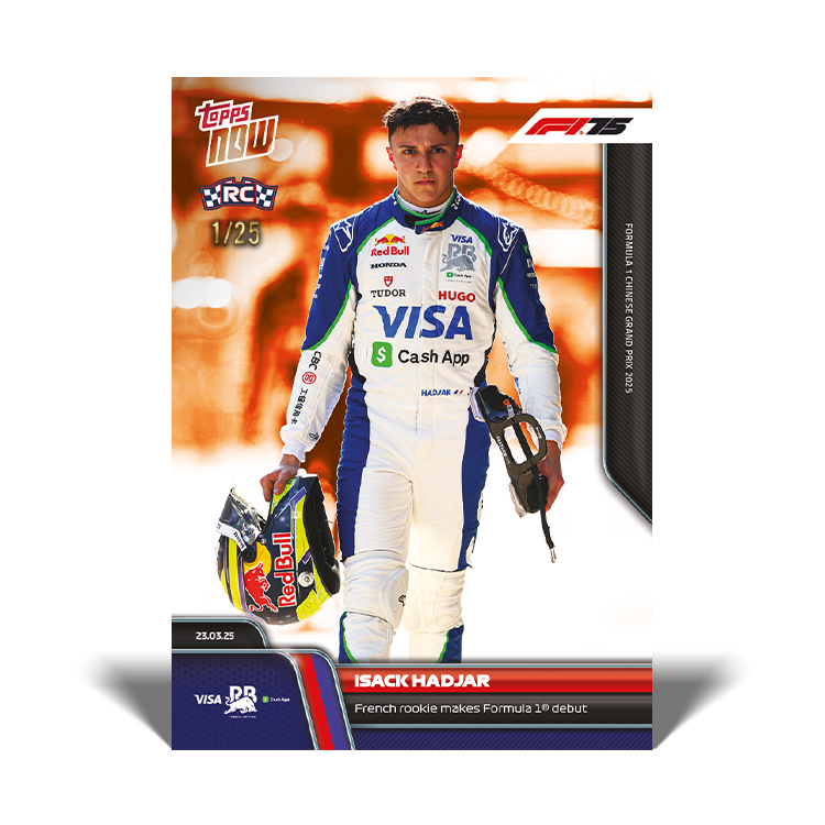 Isack Hadjar - 2025 Formula 1 Topps NOW Card 24 - PR: 853 - Image 5