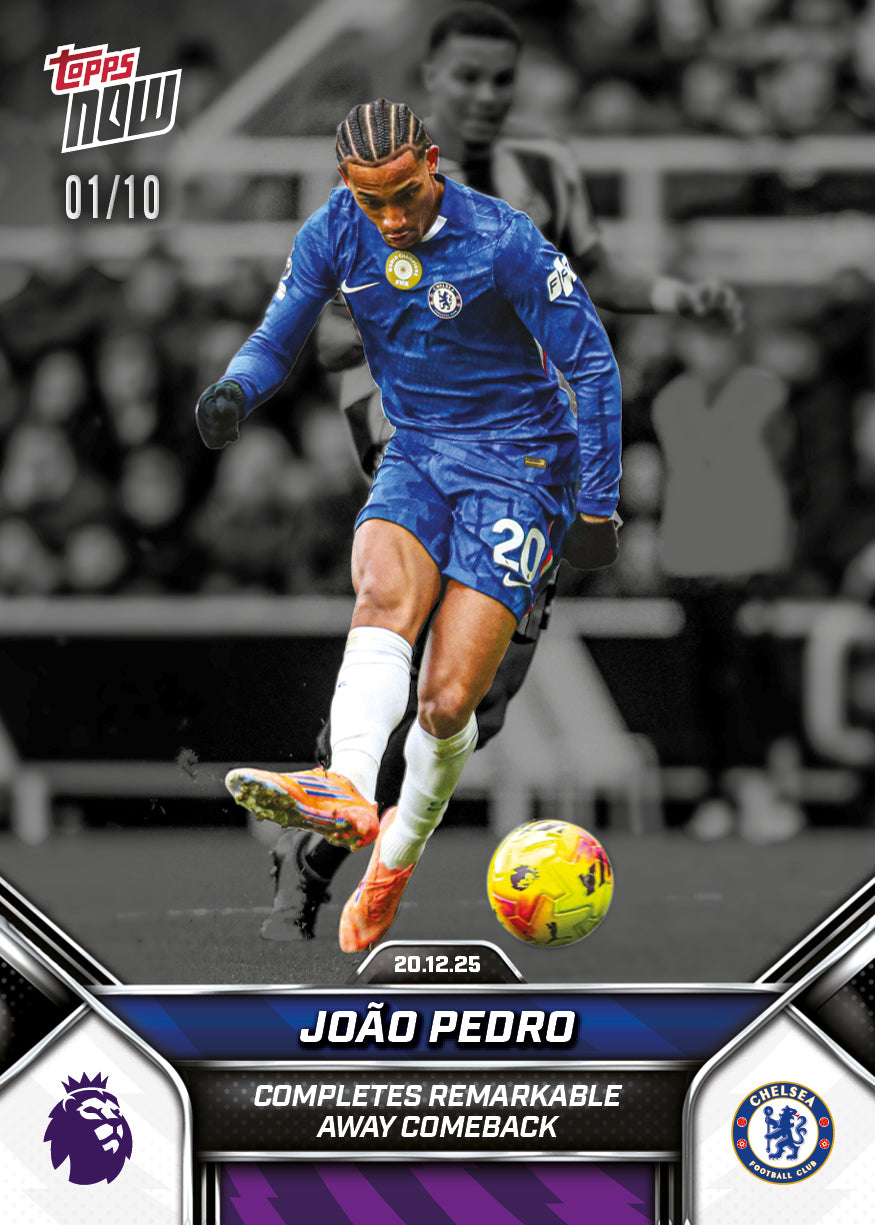 João Pedro - 2025-26 Premier League Topps NOW - Card 85 - PR: 482 - Image 4