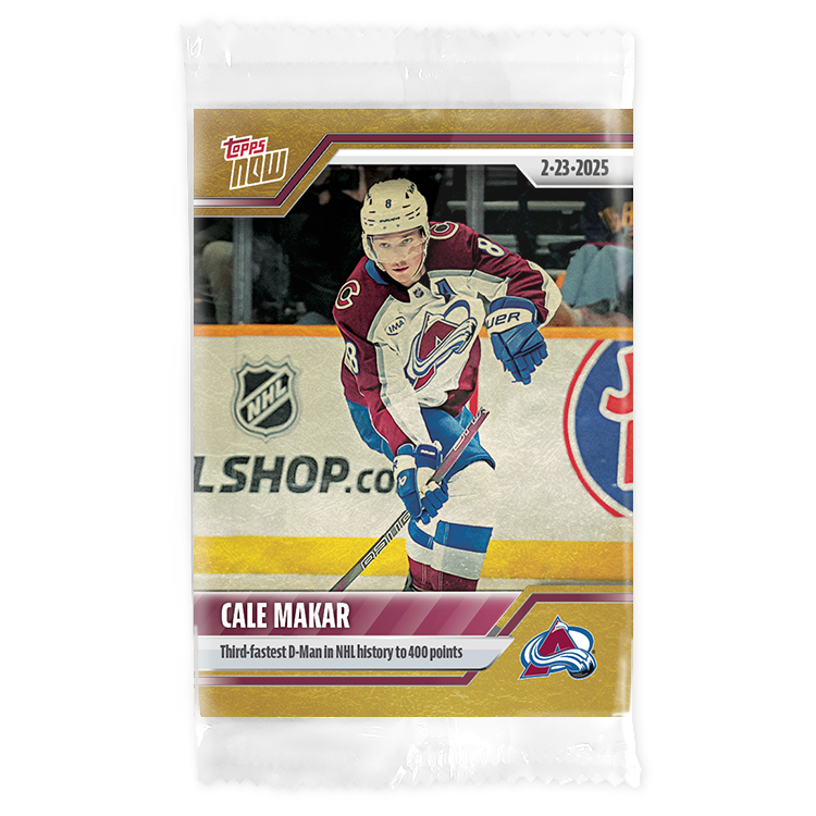 Cale Makar - 2024-25 NHL Topps NOW - Sticker # 117 Pack - PR: 180 - Image 2