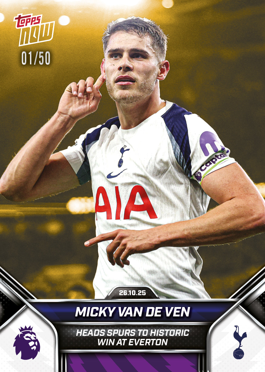 Micky van de Ven - 2025-26 Premier League Topps NOW - Card 43 - PR: 510 - Image 6