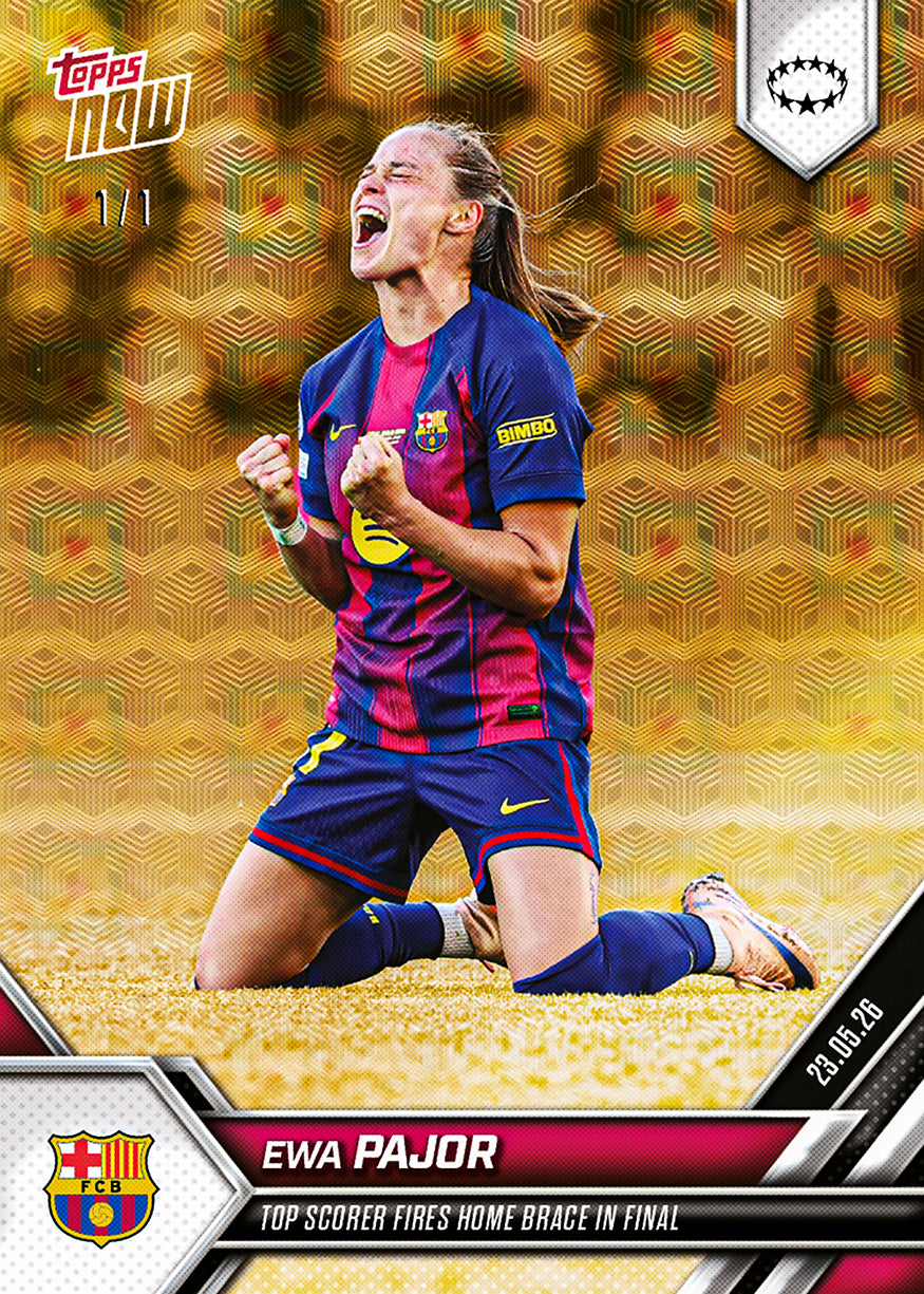 Ewa Pajor - 2025-26 UWCL Topps NOW - Card 32 - PR: 665 - Image 4