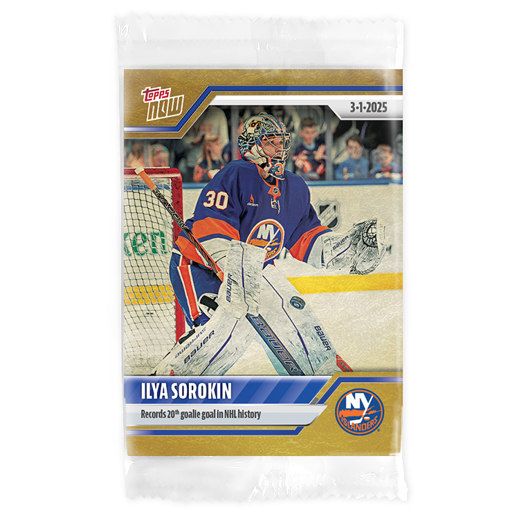 Ilya Sorokin - 2024-25 NHL Topps NOW - Sticker # 122 Pack - PR: 230 - Image 2