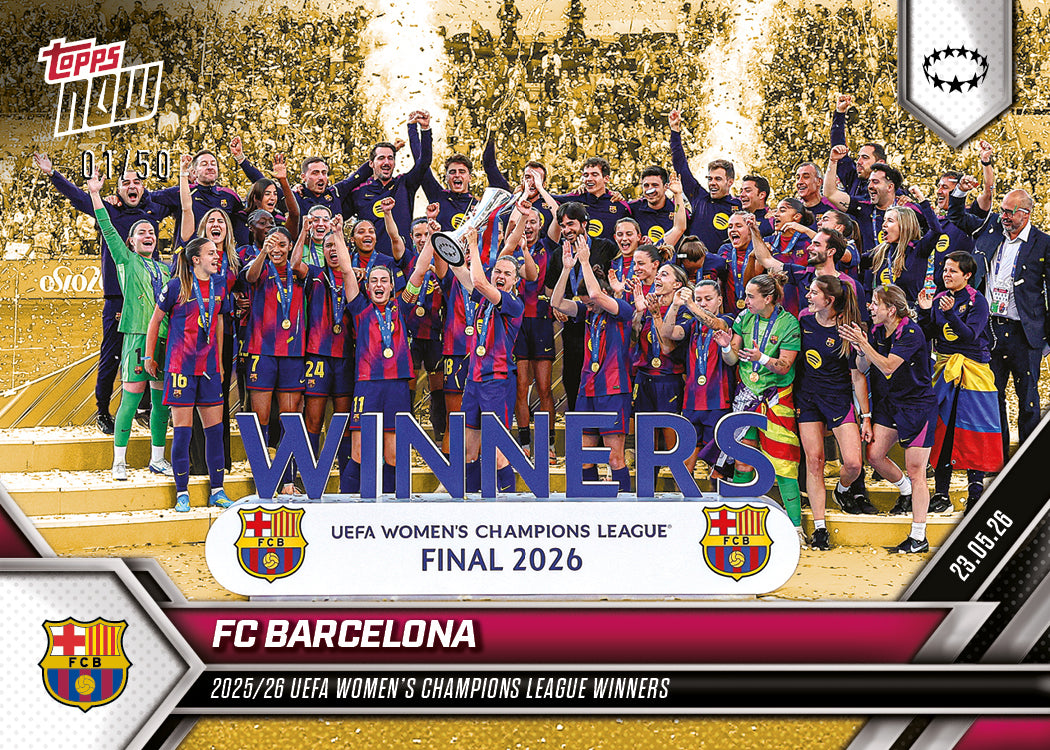 FC Barcelona - 2025-26 UWCL Topps NOW - Card 30 - PR: 805 - Image 8