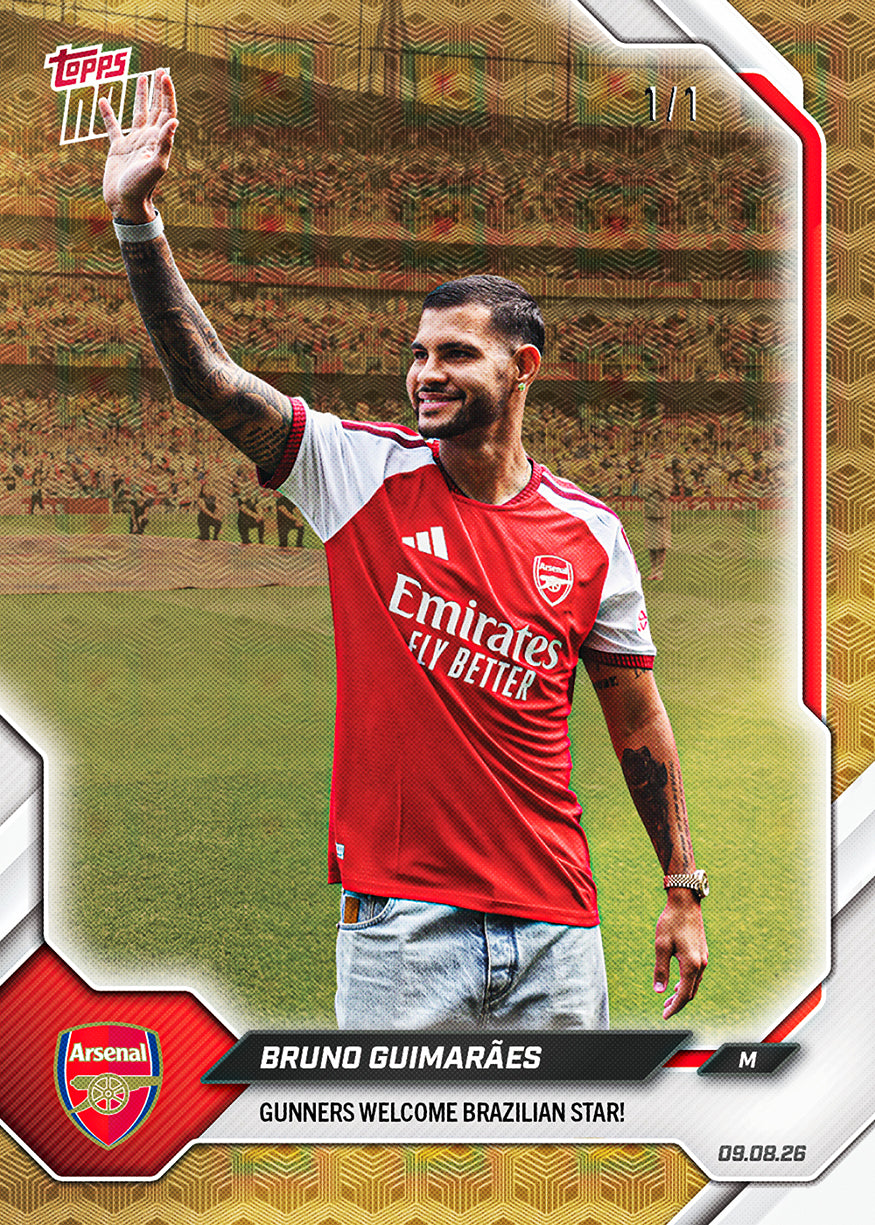 Bruno Guimarães - 2026-27 Arsenal FC Topps NOW - Card 1 - Image 2