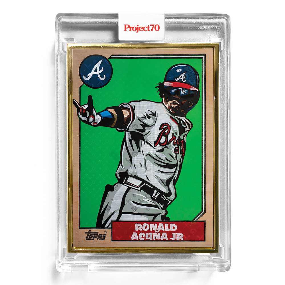 Alternative view of Topps Project70 Card 56 - 1987 Ronald Acuna Jr. by Blake Jamieson - Print Run: 6111