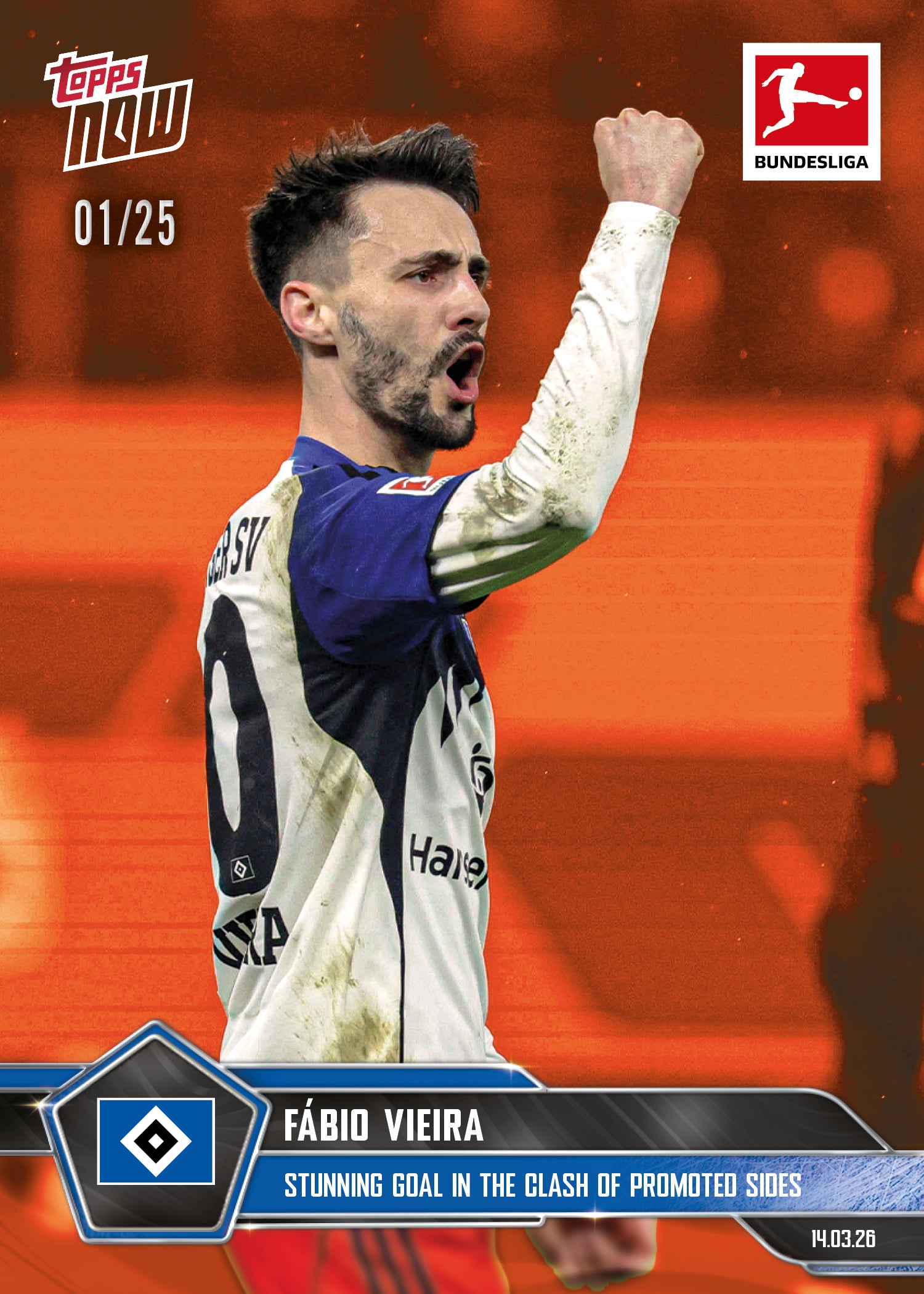 Fábio Vieira - 2025-26 Bundesliga Topps NOW - Card 149 - PR:522 - Image 5