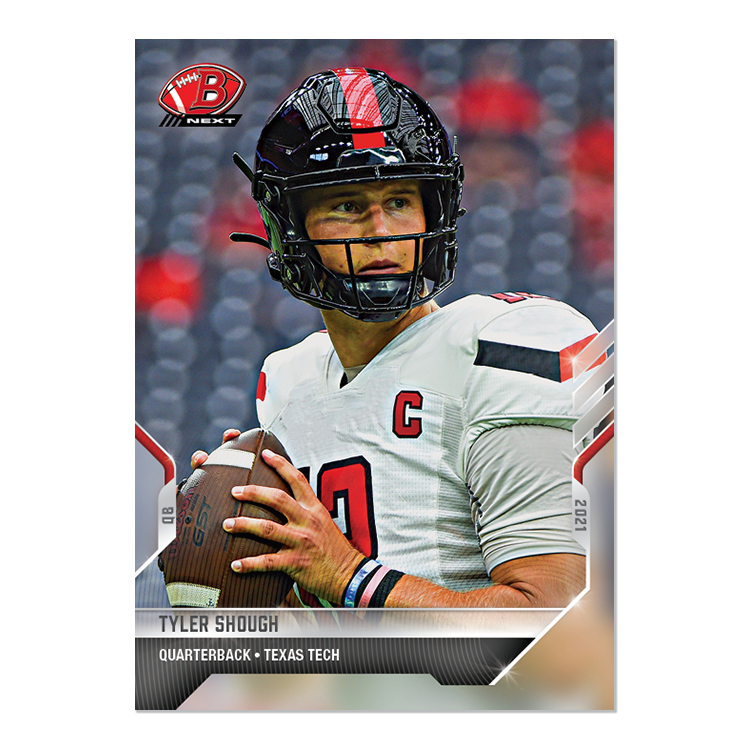 Tyler Shough - 2021 Bowman NEXT TOPPS NOW Football - Card #7 - PR: 418