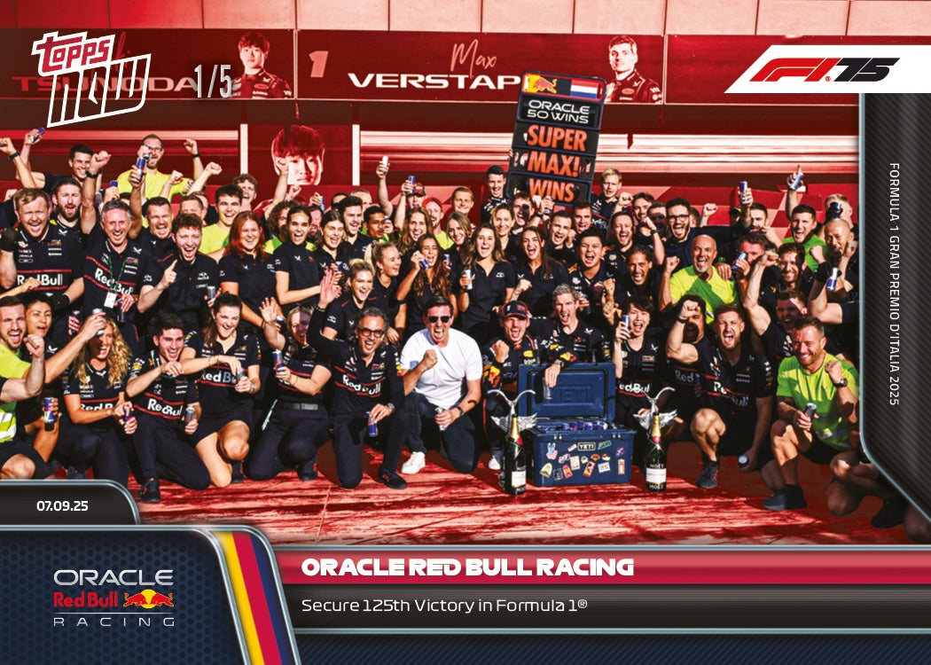 Oracle Red Bull Racing - 2025 Formula 1 Topps NOW - Card 61 - PR: 1144 - Image 3