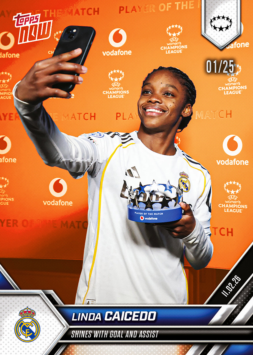 Linda Caicedo - 2025-26 UWCL Topps NOW - Card 18 - PR: 335 - Image 5