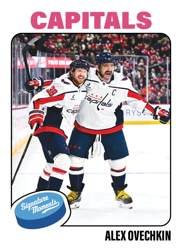 Alternative view of Alex Ovechkin - 2025-26 NHL Topps NOW - Sticker # 42 Pack - PR: 495