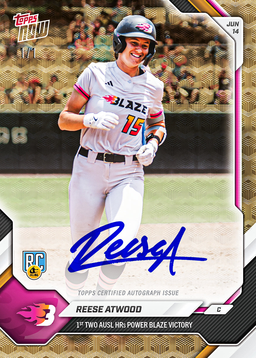Reese Atwood - 2026 AUSL Topps NOW - Card 9 - PR: 1453 - Image 2