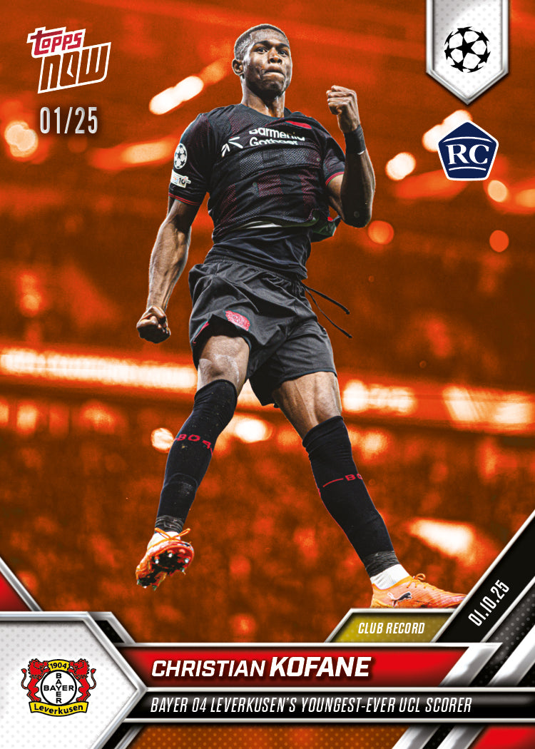 Christian Kofane - 2025-26 UCL Topps NOW - Card 30 - Image 5