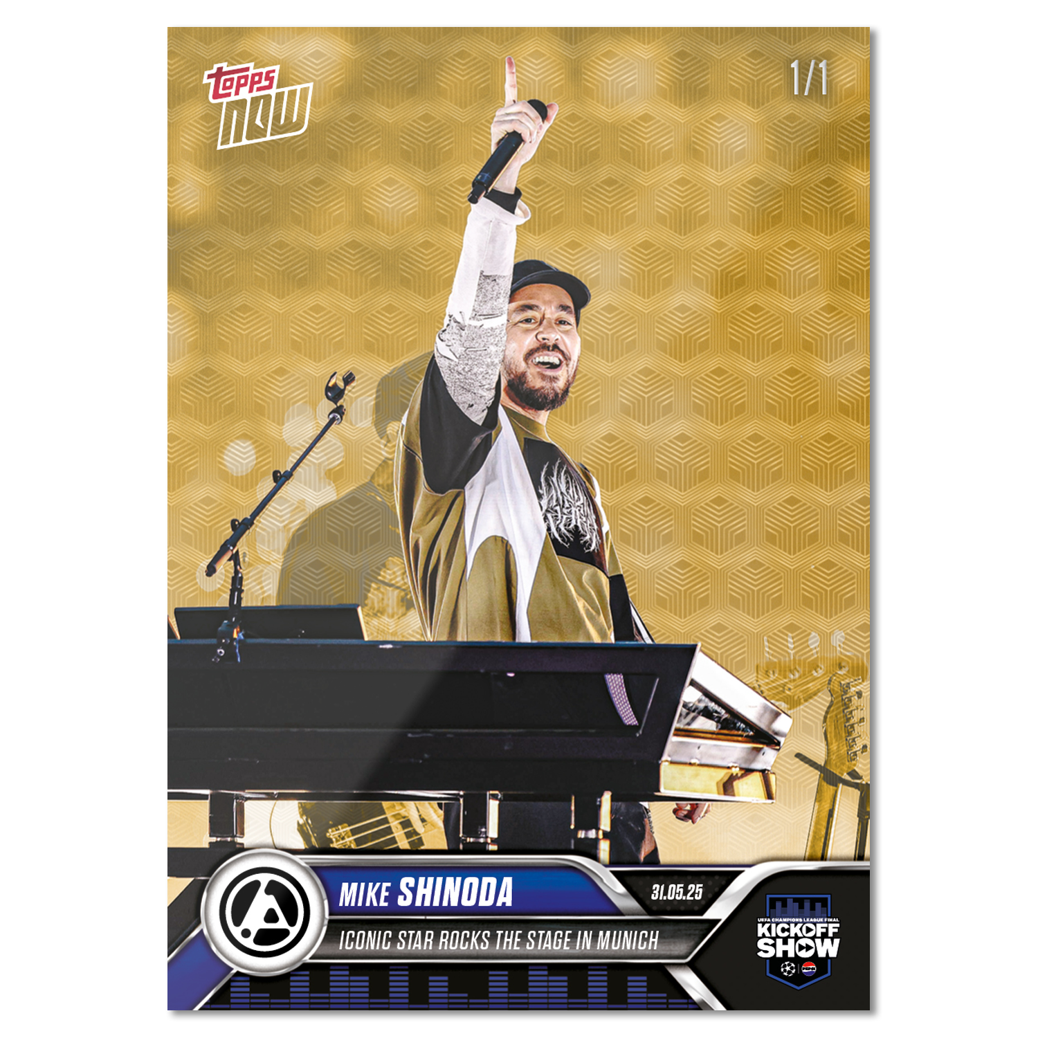 Mike Shinoda - 2024-25 UCL Topps NOW - Card 167 - LOOK FOR AUTOS & AUTO-RELIC - PR: 5884 - Image 4