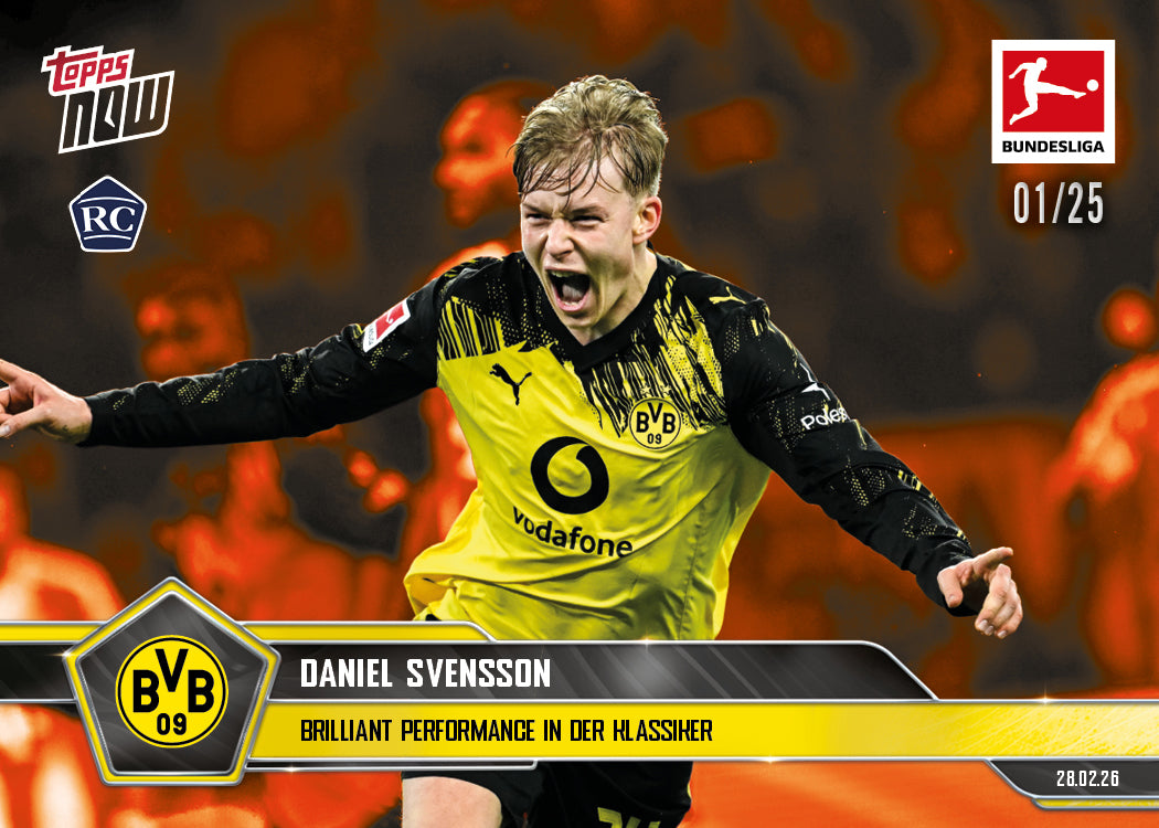 Daniel Svensson - 2025-26 Bundesliga Topps NOW - Card 136 - PR: 461 - Image 5