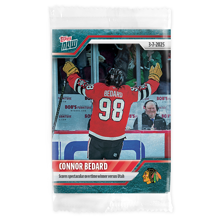 Connor Bedard - 2024-25 NHL Topps NOW - Sticker # 128 Pack - PR: 365 - Image 3