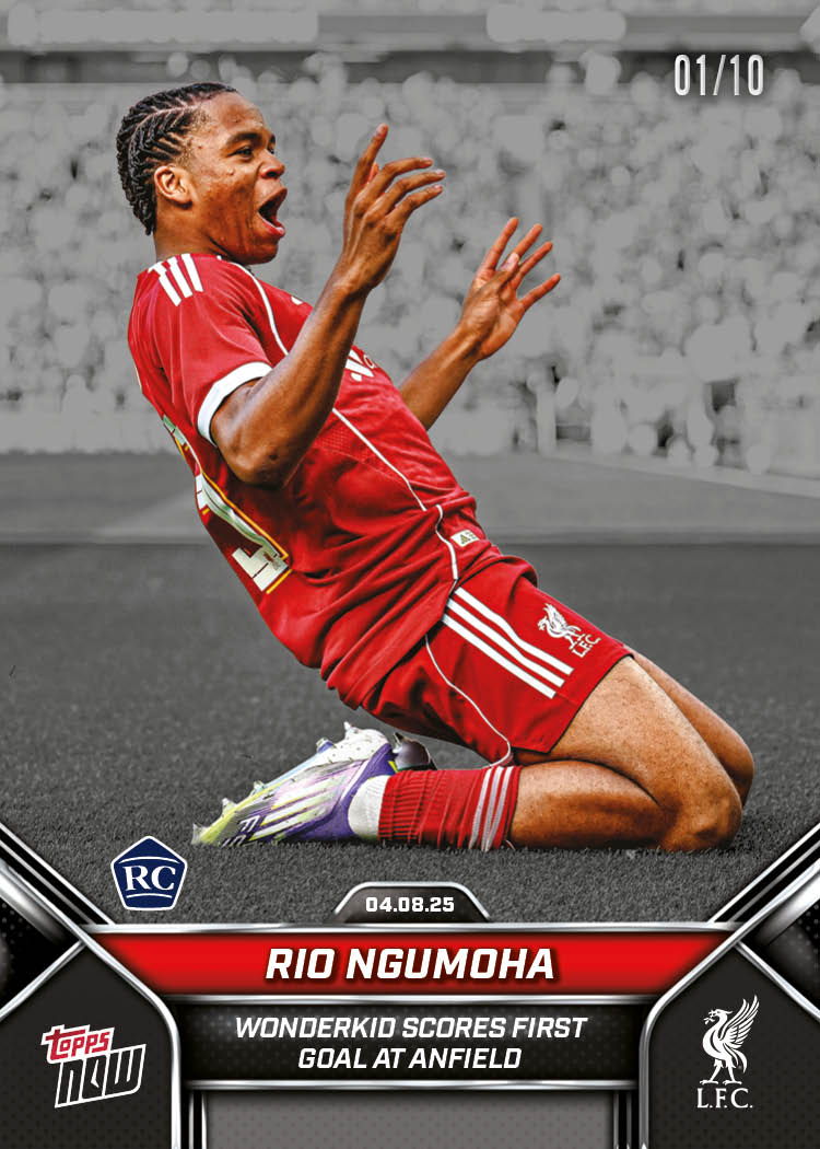 Rio Ngumoha - 2024-25 Liverpool Topps NOW - Card 3 - PR: 8991 - Image 4