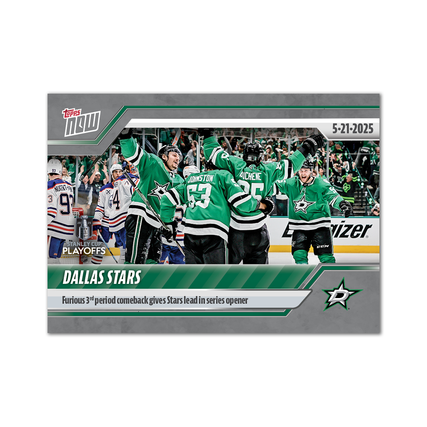Dallas Stars - 2024-25 NHL Topps NOW - Sticker # 190 Pack - PR: 155