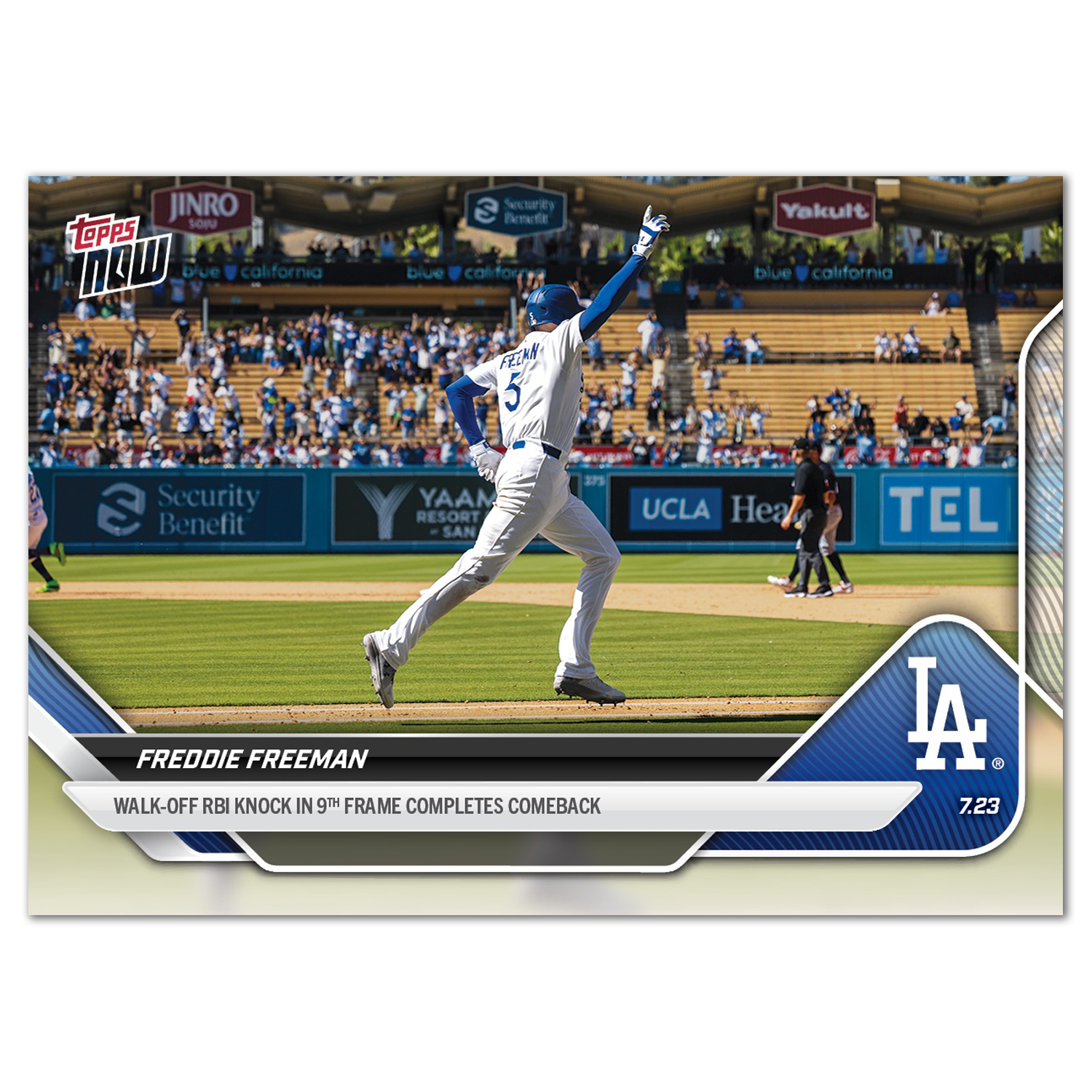 Freddie Freeman - 2025 MLB Topps NOW - Card 457 - PR: 1073