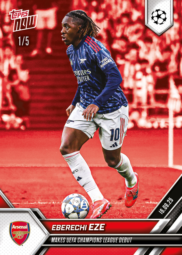 Eberechi Eze - 2025-26 UCL Topps NOW Card 10 - PR: 508 - Image 3