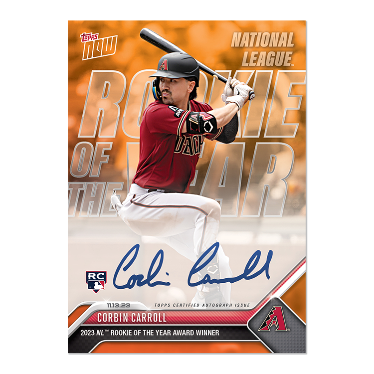 On-Card Autograph # to 99 or Lower - Corbin Carroll - 2023 MLB TOPPS NOW Card OS11 - Image 7