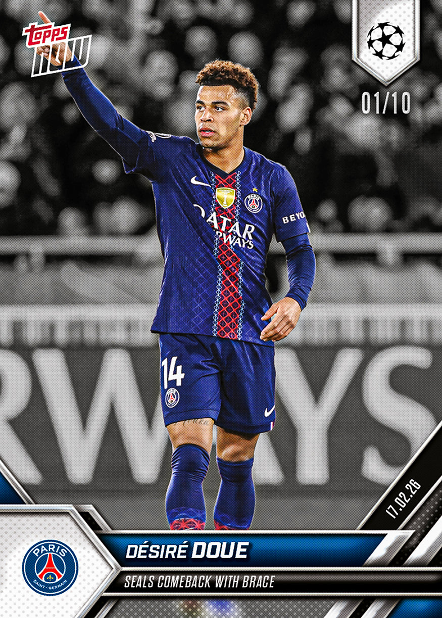 Désiré Doué - 2025-26 UCL Topps NOW - Card 89 - PR: 465 - Image 4