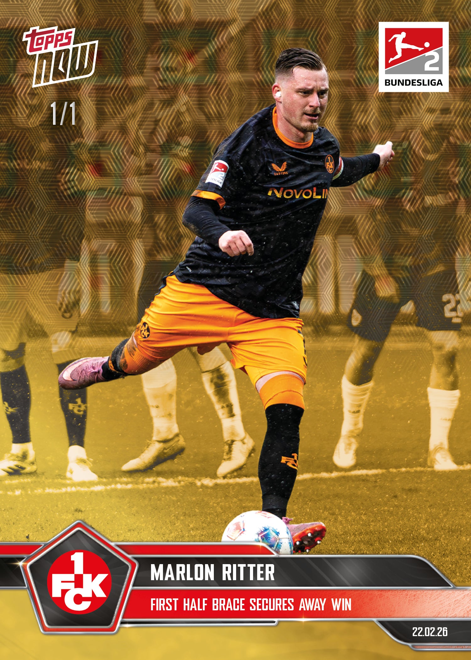 Marlon Ritter - 2025-26 Bundesliga Topps NOW - Card 133 - PR: 483 - Image 2