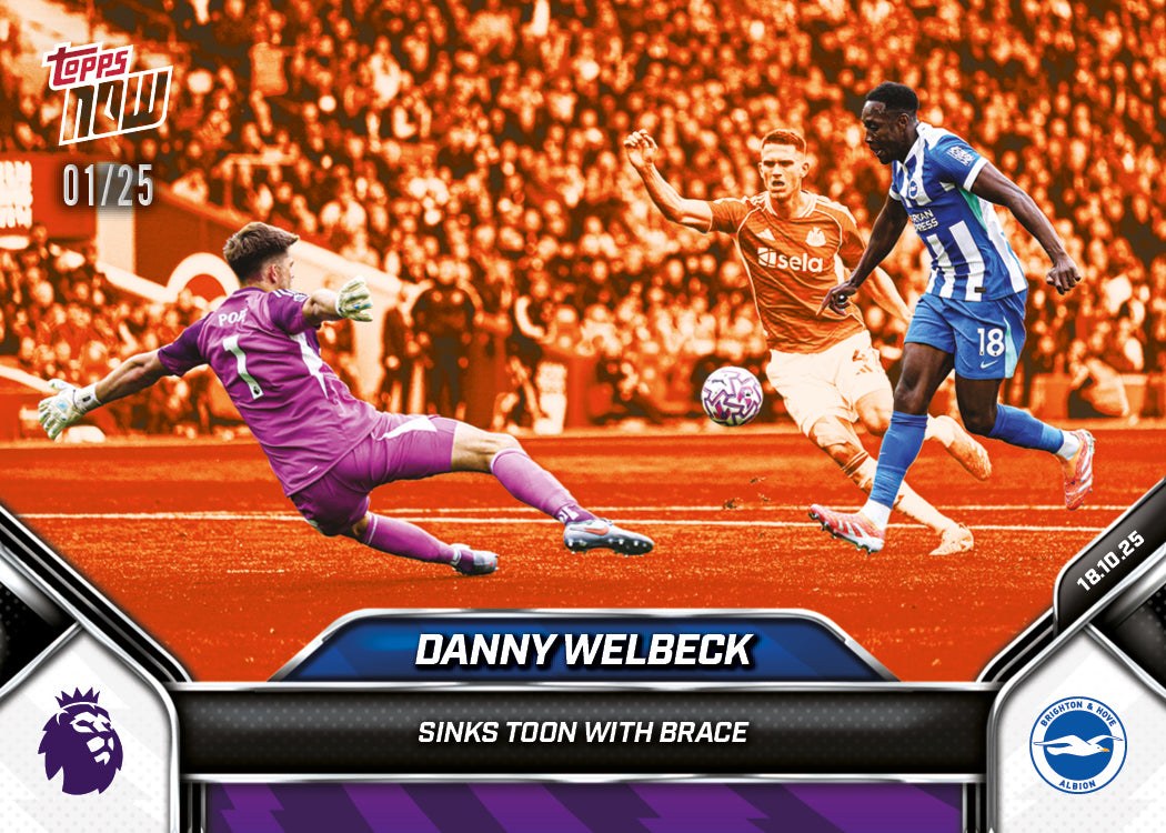 Danny Welbeck - 2025-26 Premier League Topps NOW - Card 37 - PR: 154 - Image 5