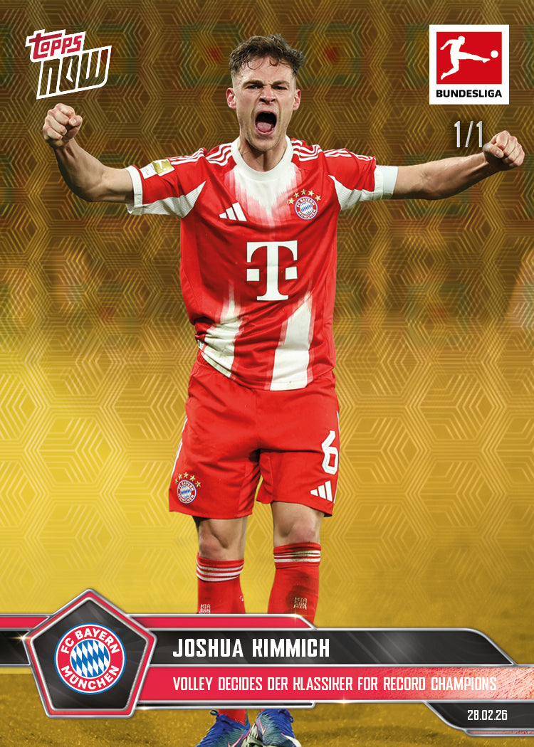 Joshua Kimmich - 2025-26 Bundesliga Topps NOW - Card 137 - PR: 635 - Image 2