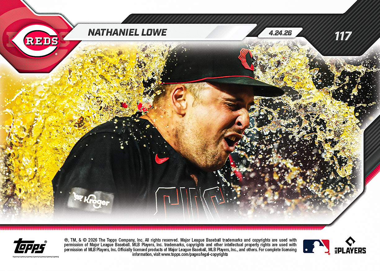 Nathaniel Lowe - 2026 MLB Topps NOW - Card 117 - PR: 554 - Image 2