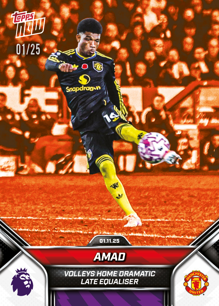 Amad - 2025-26 Premier League Topps NOW - Card 48 - PR: 434 - Image 5