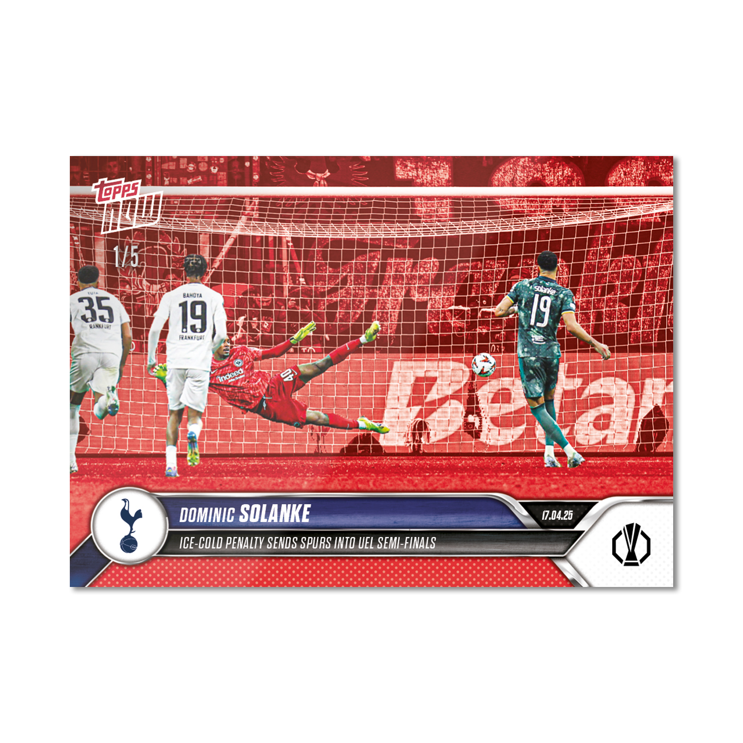 Dominic Solanke - 2024-25 UEL Topps NOW Card 28 - PR: 159 - Image 4