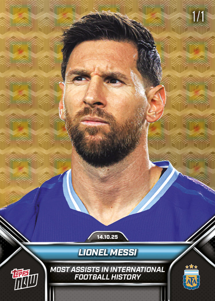 Lionel Messi - 2024-25 Argentina Topps NOW - Card 3 - PR: 8429 - Image 3