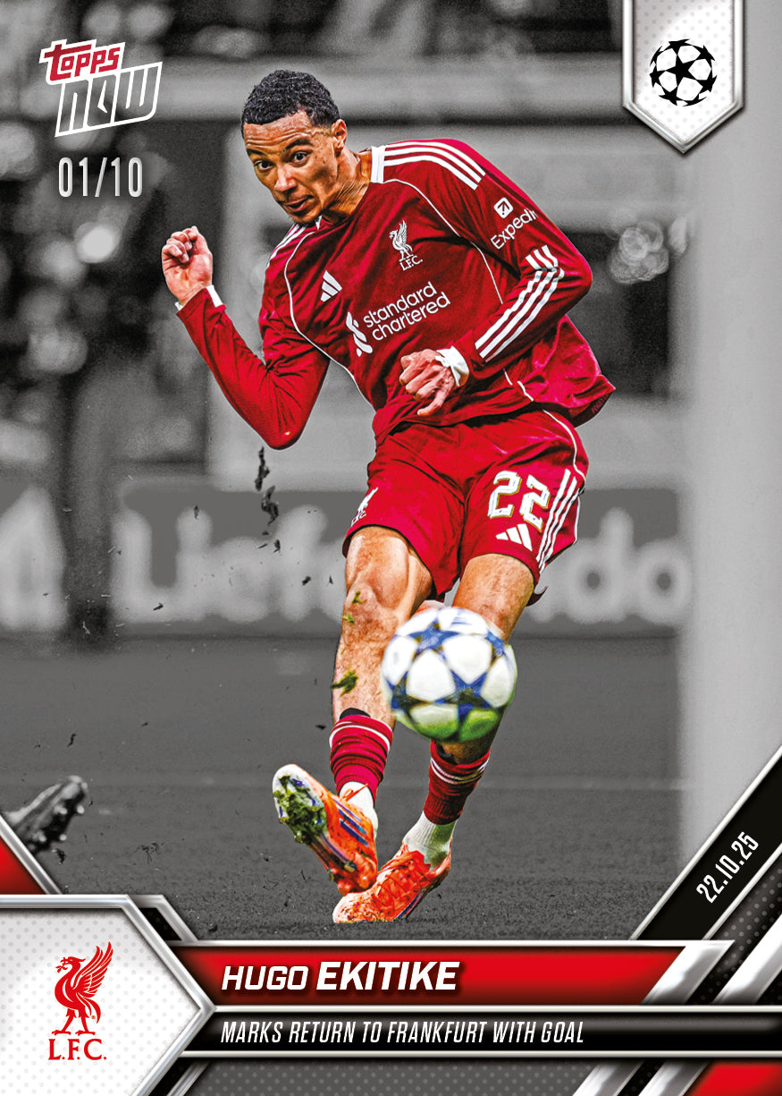 Hugo Ekitike - 2025-26 UCL Topps NOW - Card 41 - PR: 792 - Image 4