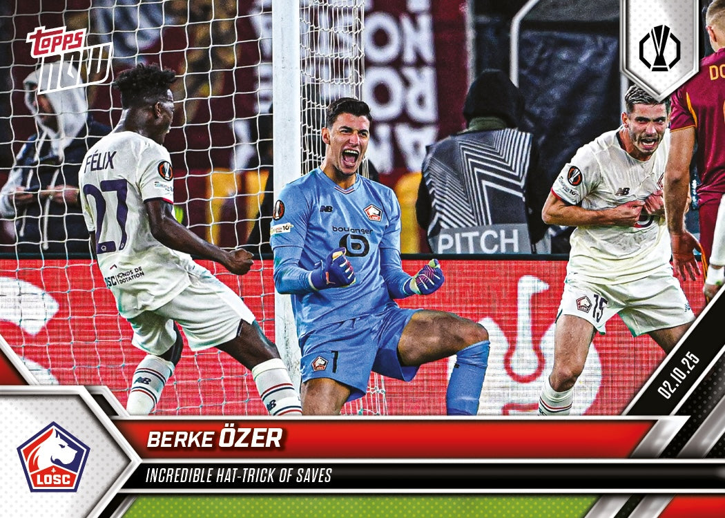 Berke Ozer - 2025-26 UEL Topps NOW - Card 5 - PR: 90