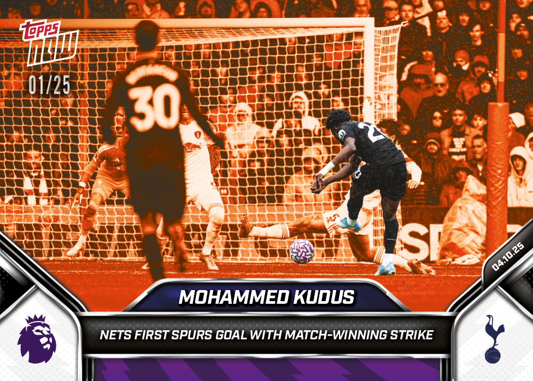 Mohammed Kudus - 2025-26 Premier League Topps NOW - Card 30 - PR: 263 - Image 5