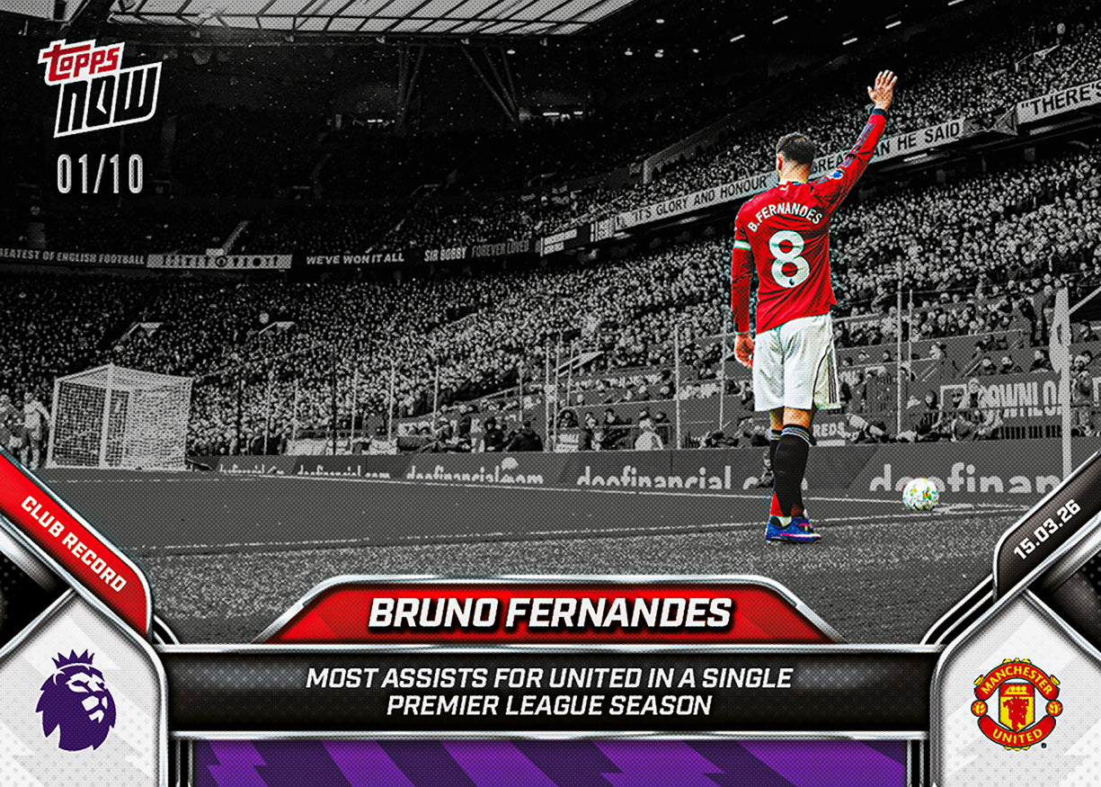 Bruno Fernandes - 2025-26 Premier League Topps NOW - Card 158 - PR:3021 - Image 5